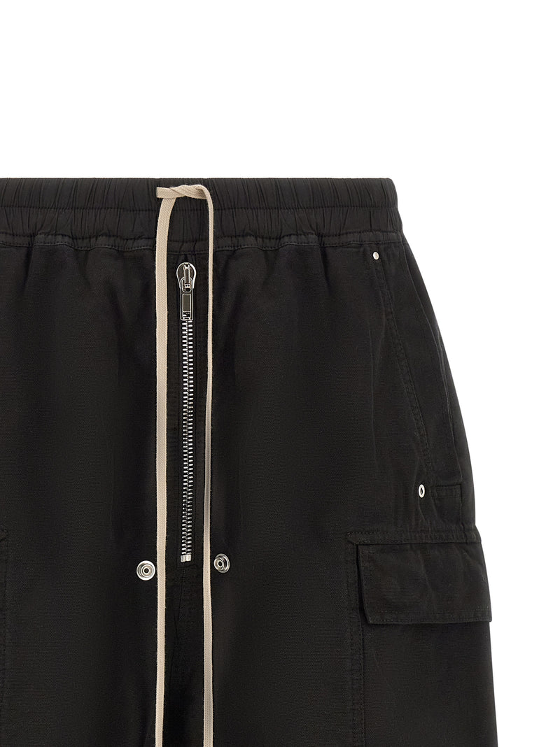 DRKSHDW Black Cotton Bermuda Shorts