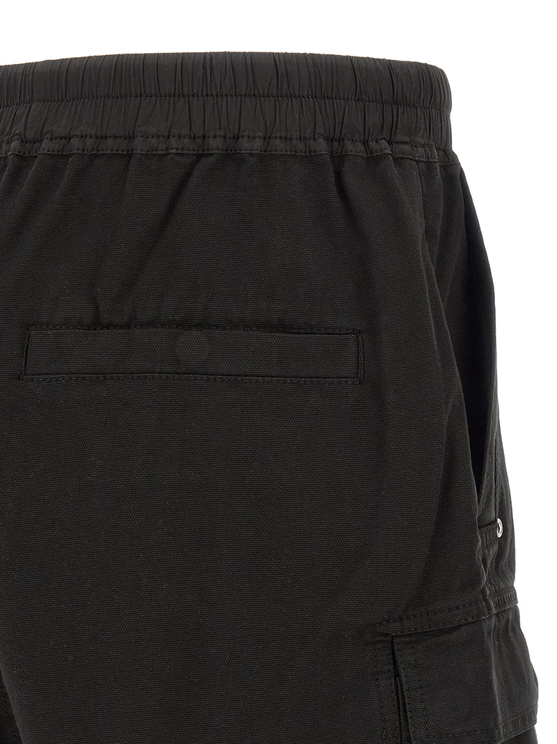 DRKSHDW Black Cotton Bermuda Shorts