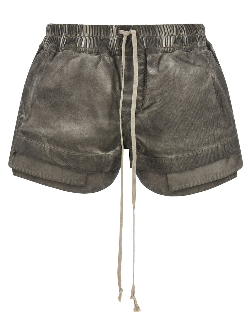 DRKSHDW Gray Cotton Bermuda Shorts