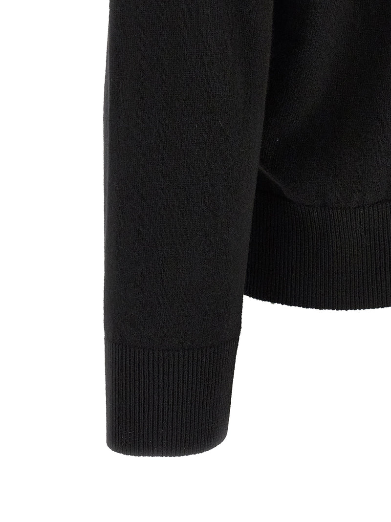 Stone Island Black Virgin Wool Cardigan