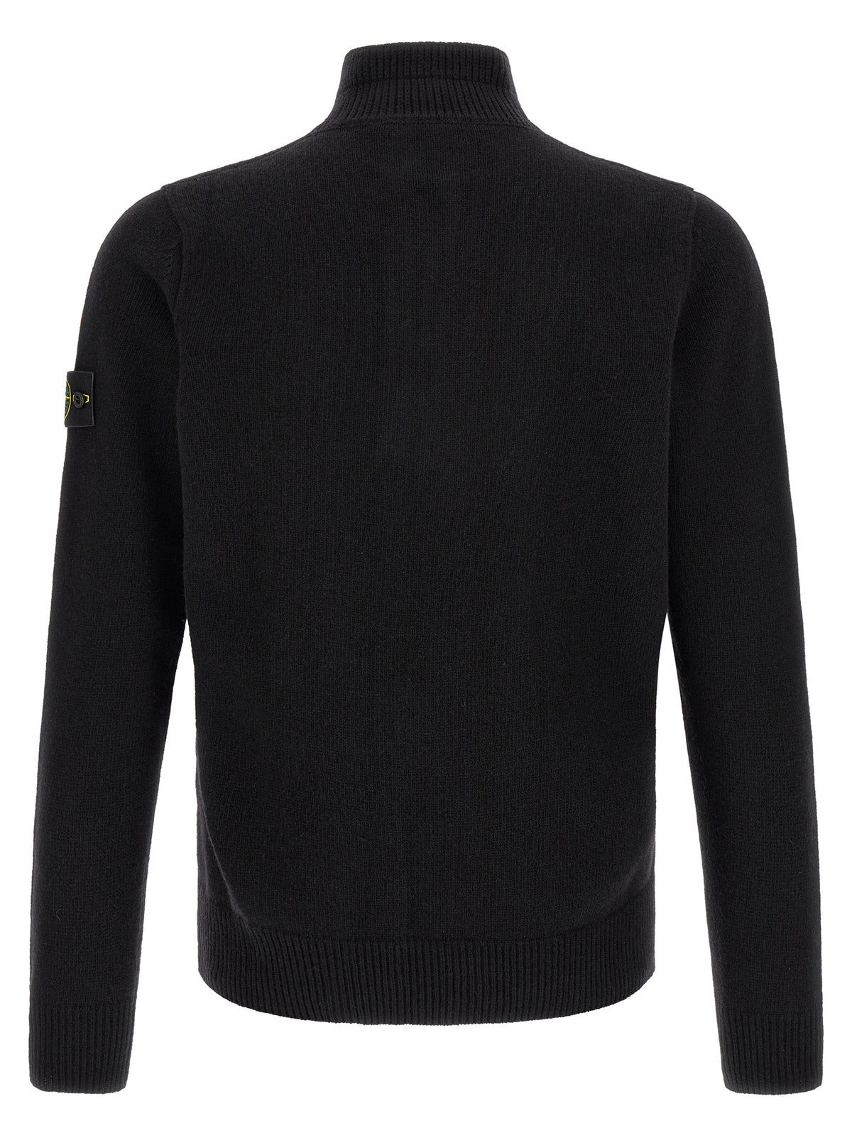 Cardigan Stone Island en Laine Vierge Noire