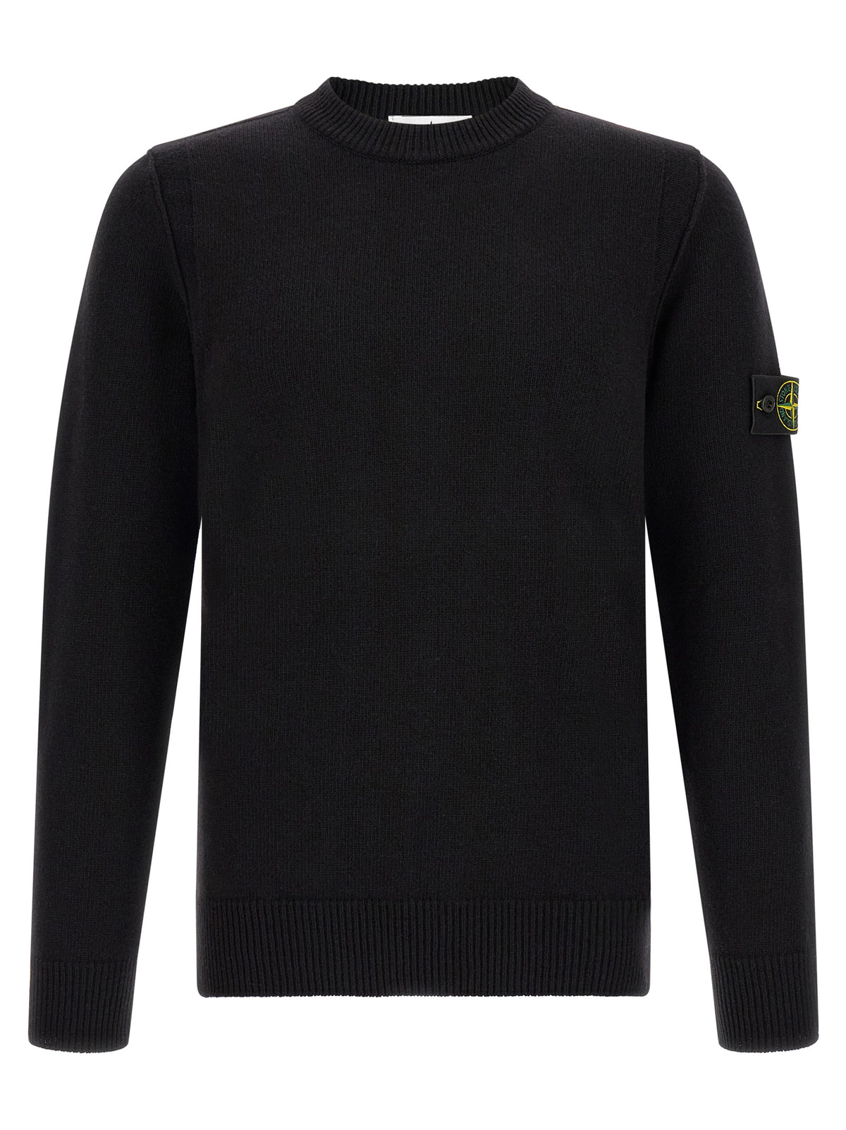 Cardigan Stone Island en Laine Vierge Noire