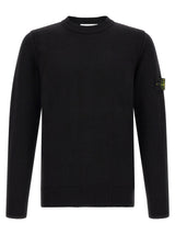 Cardigan Stone Island en Laine Vierge Noire