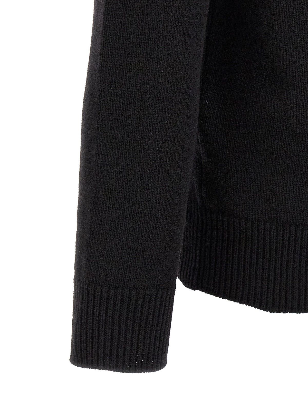 Cardigan Stone Island en Laine Vierge Noire