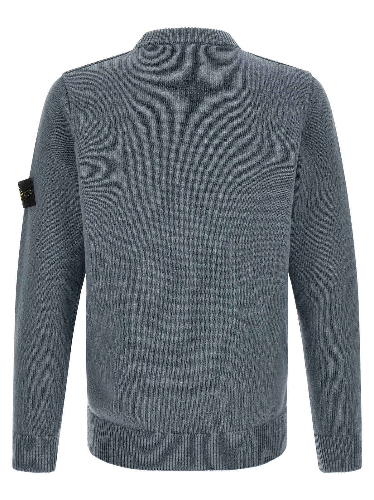 Cardigan Stone Island en Laine Vierge Bleue