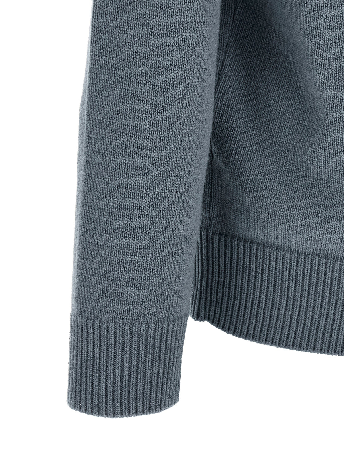 Cardigan Stone Island en Laine Vierge Bleue