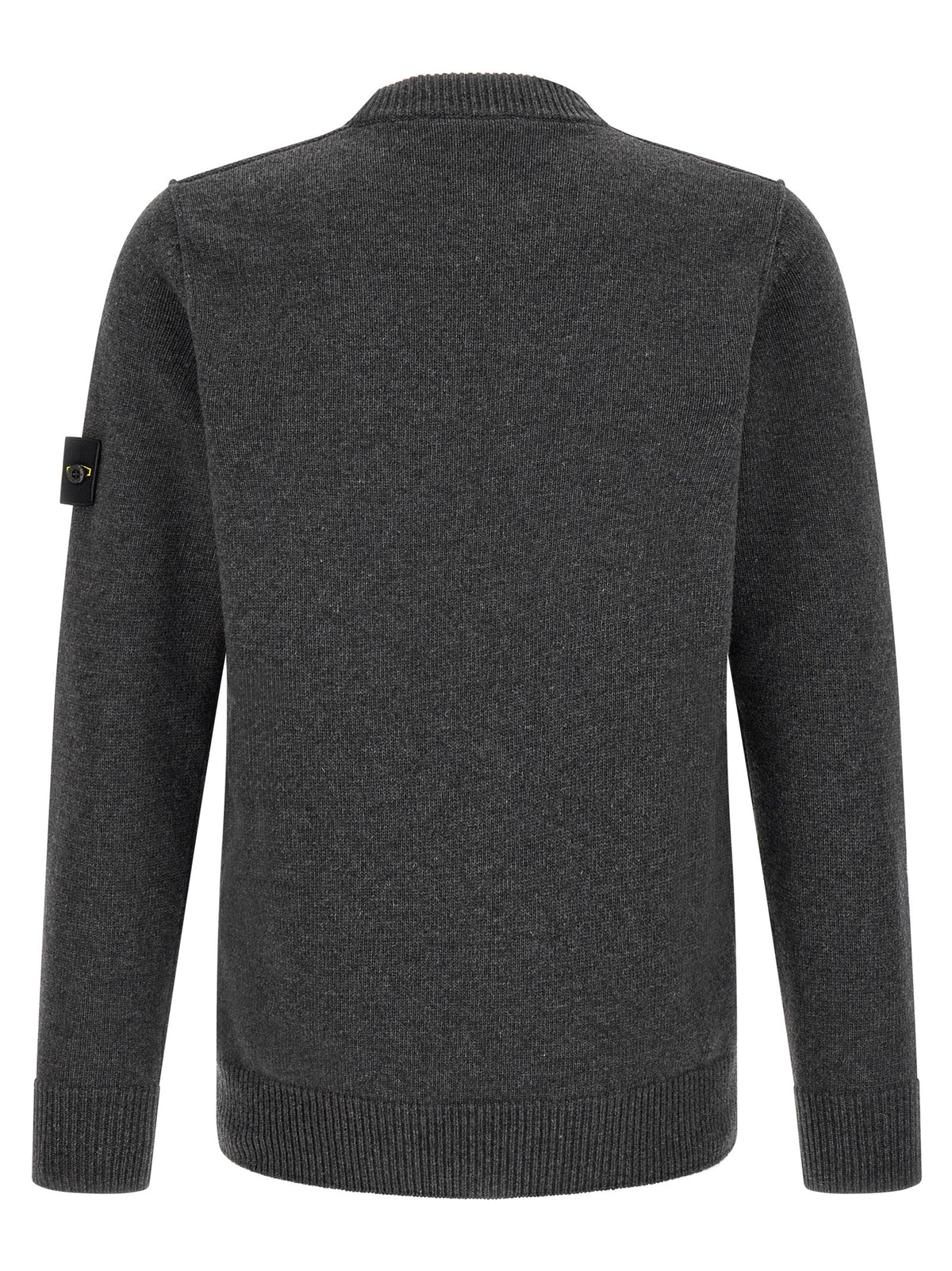 Cardigan Stone Island en Laine Vierge Grise