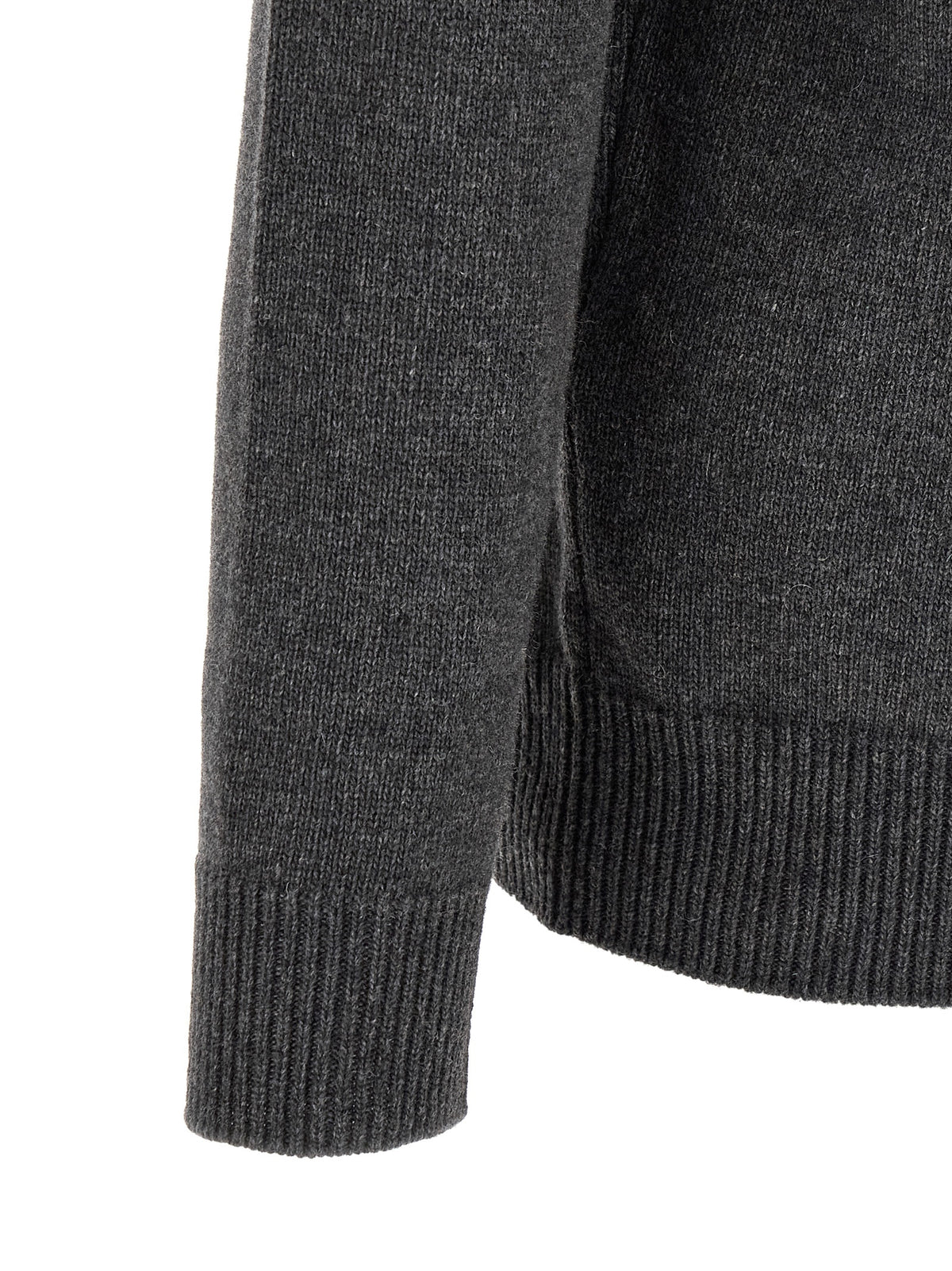Cardigan Stone Island en Laine Vierge Grise