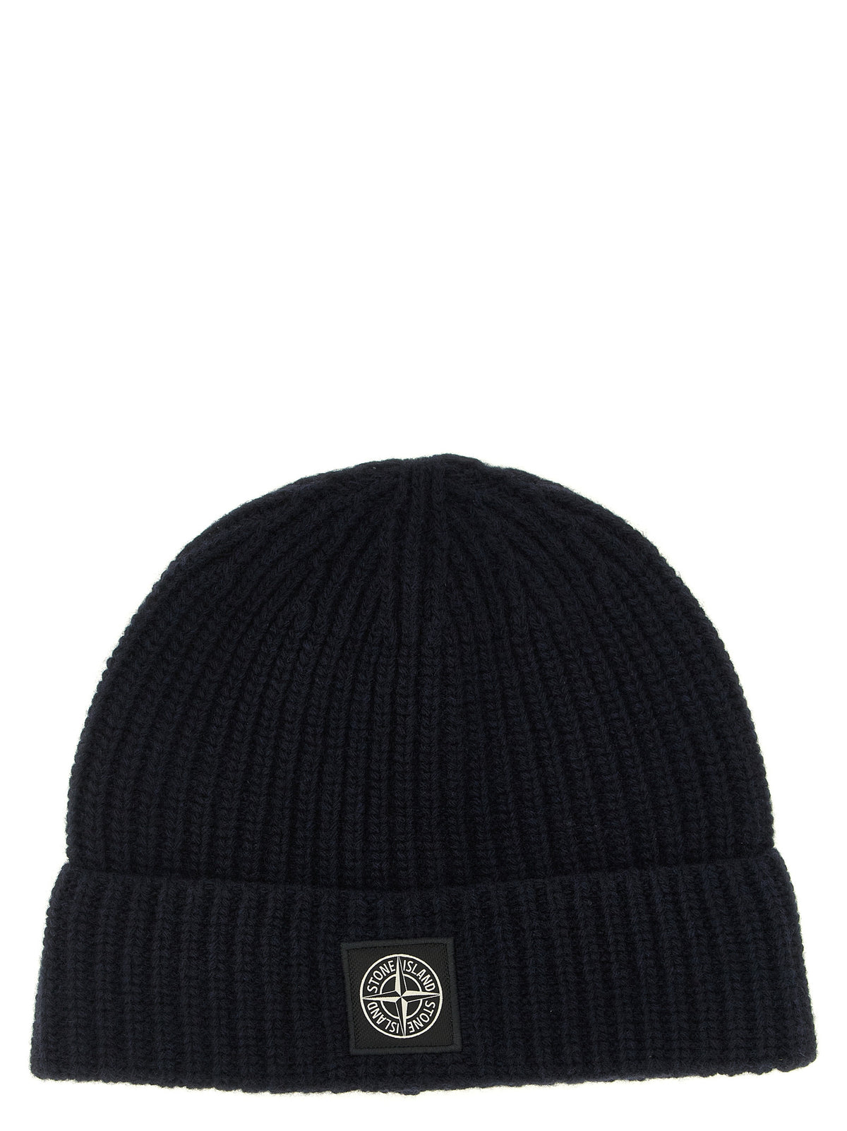 Bonnet Stone Island bleu en laine vierge