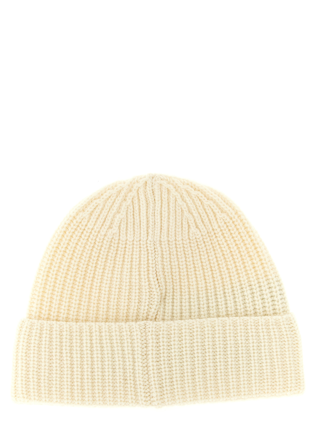 Bonnet Stone Island blanc en laine vierge