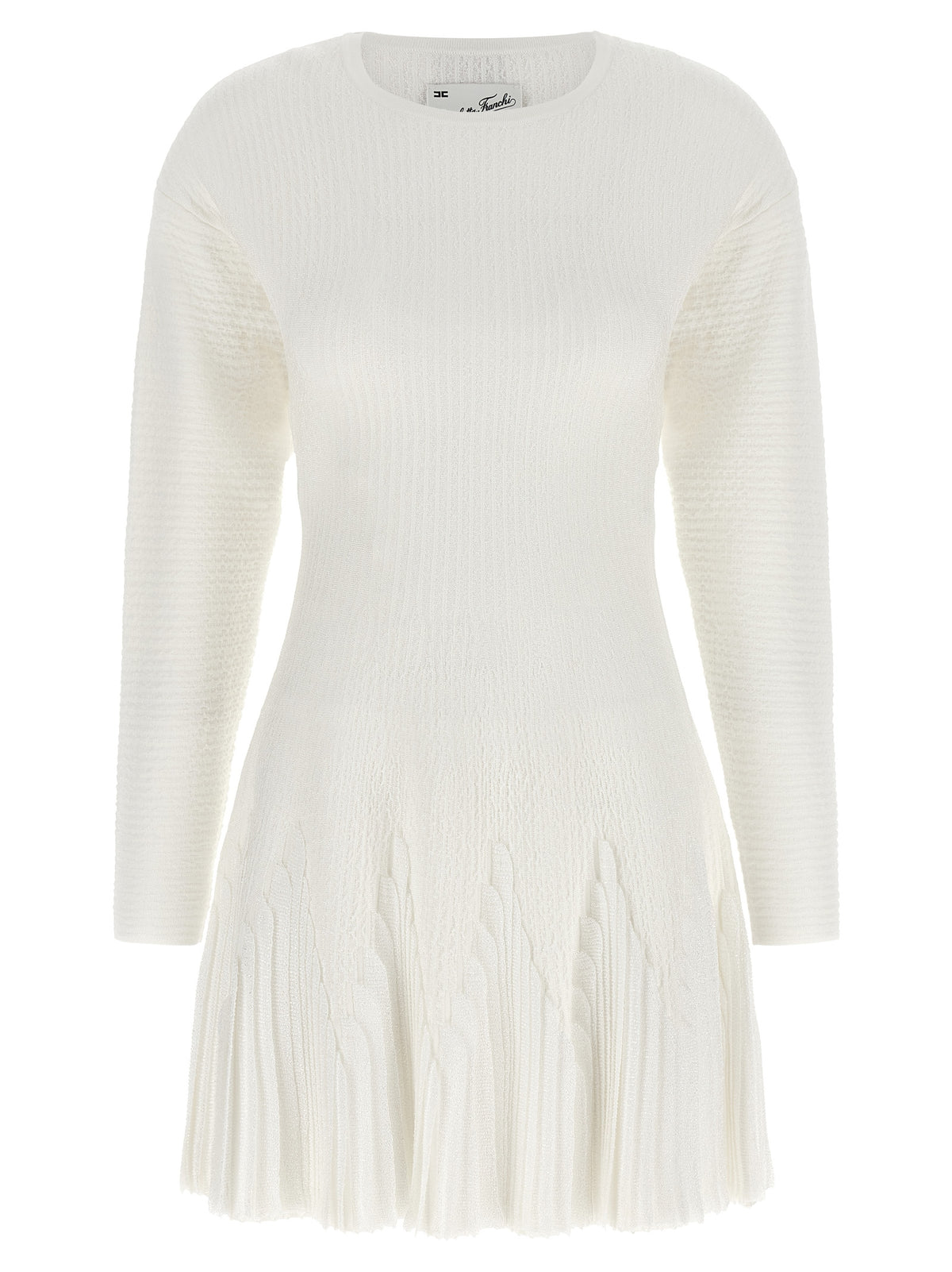 Robe courte blanche en viscose Elisabetta Franchi