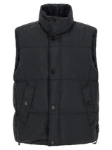 Stone Island Blue Polyamide Sleeveless Jacket