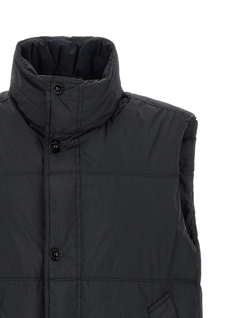 Stone Island Blue Polyamide Sleeveless Jacket