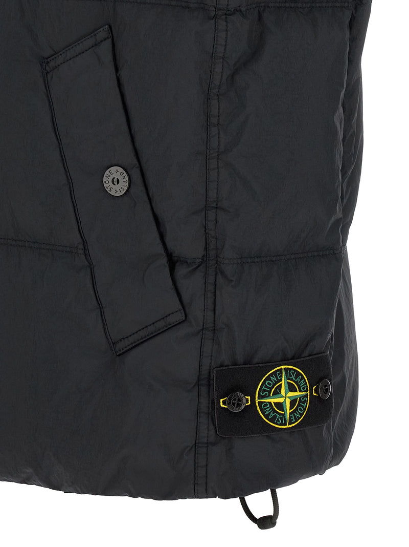 Stone Island Blue Polyamide Sleeveless Jacket