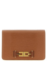 Sac pochette Elisabetta Franchi en polyester marron