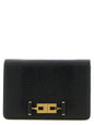 Elisabetta Franchi Black Polyester Clutch Bag