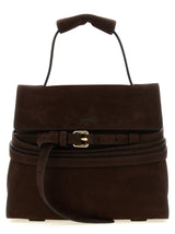 Sac à main Moschino en cuir de veau marron
