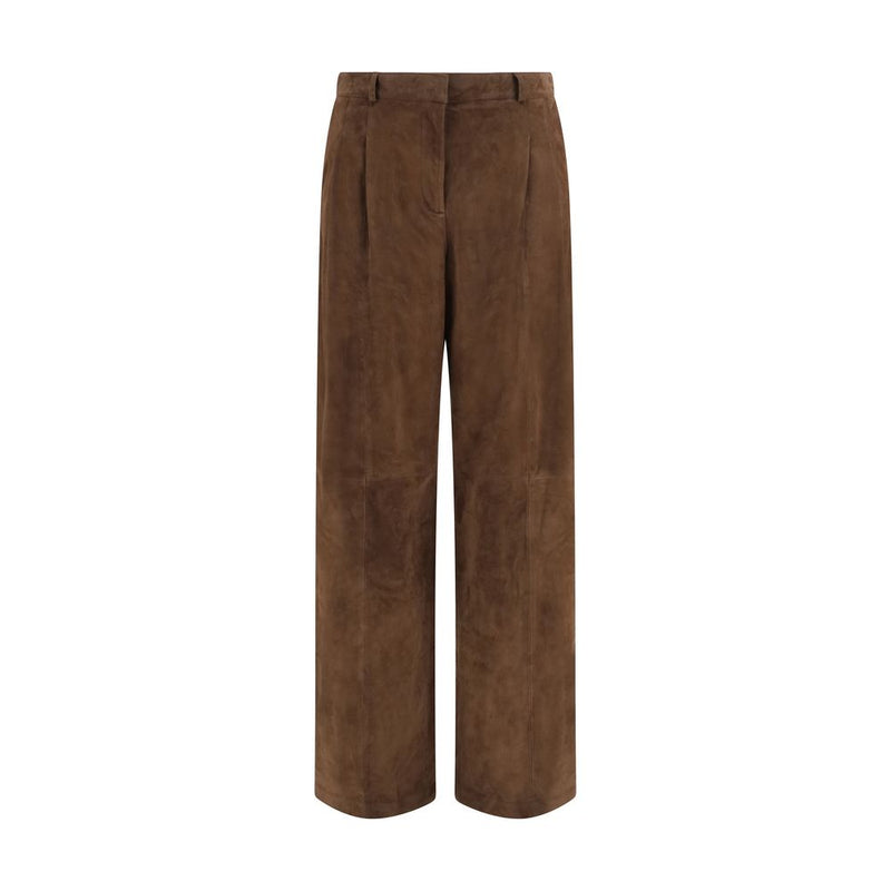 Arma Brown Leather Pants