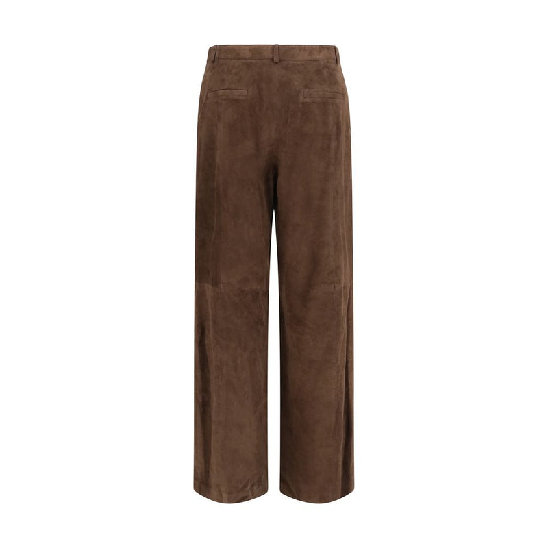 Arma Brown Leather Pants