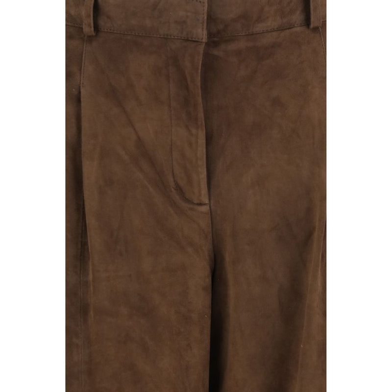Arma Brown Leather Pants