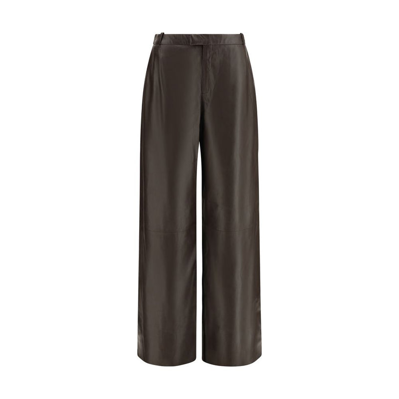 Arma Brown Leather Pants