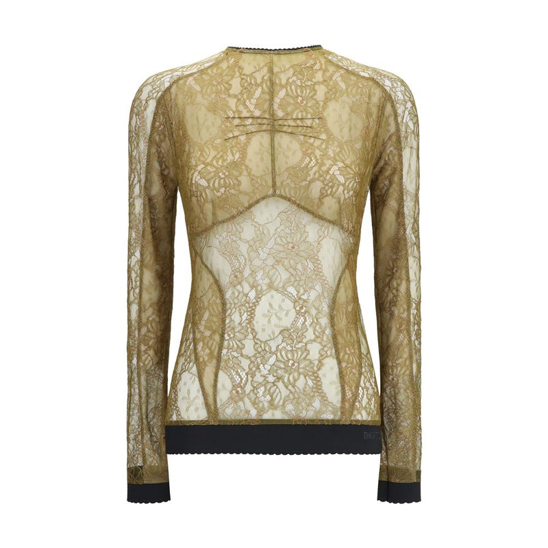 The Attico Bicolor Polyamide Blouse