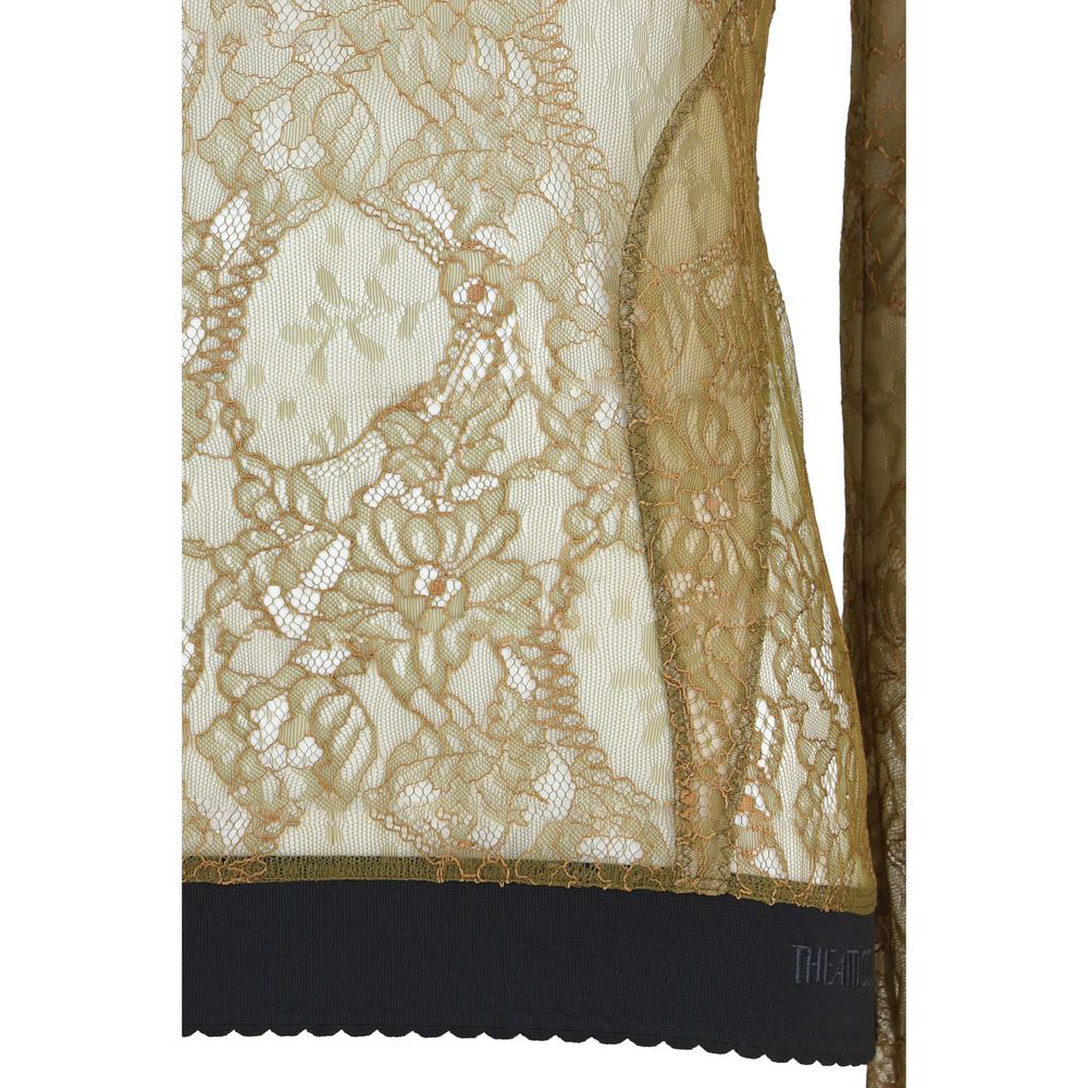 La blouse The Attico bicolore en polyamide