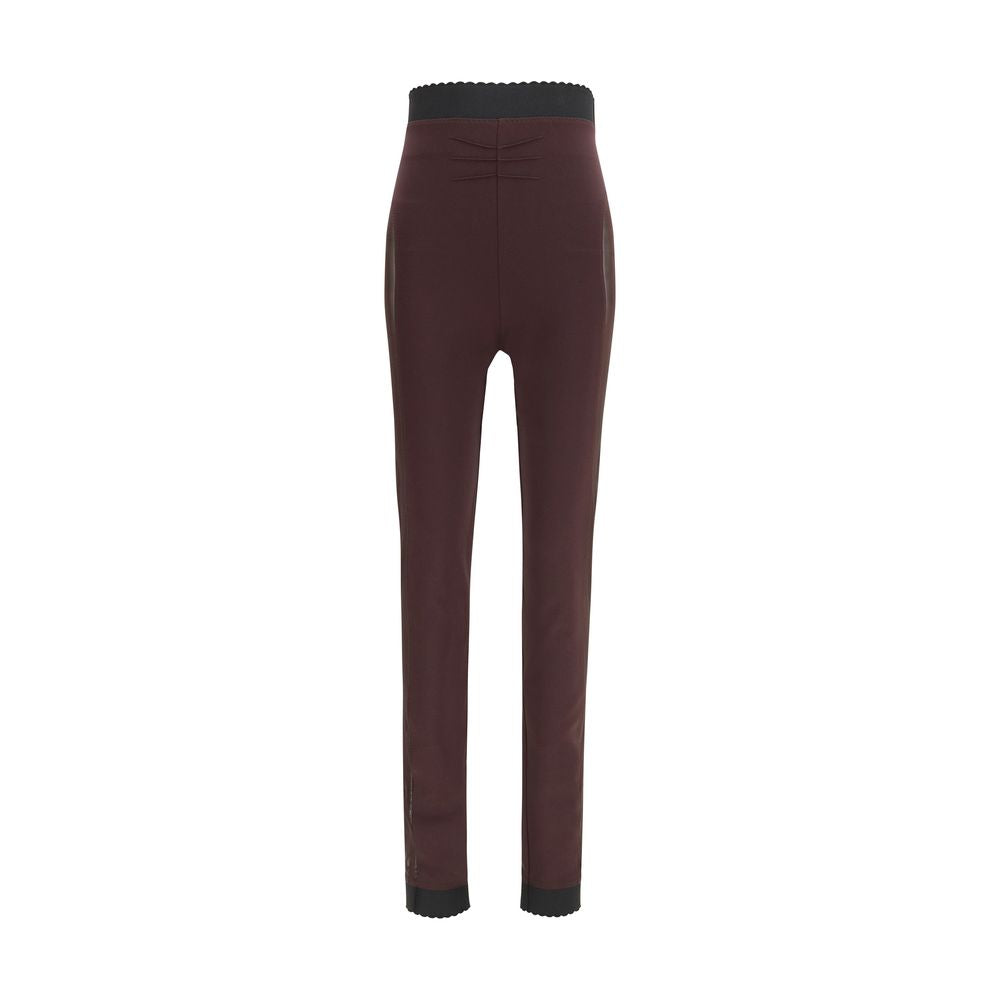 Le legging Attico violet en viscose