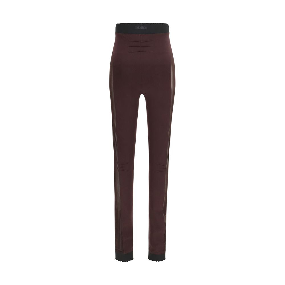 Le legging Attico violet en viscose