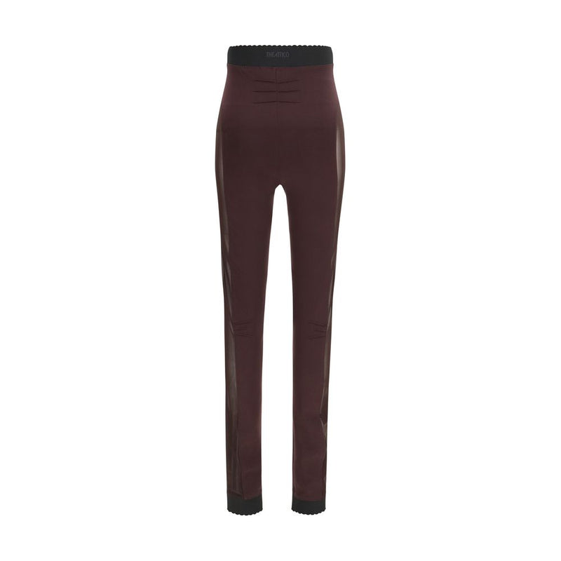 The Attico Purple Viscose Leggings