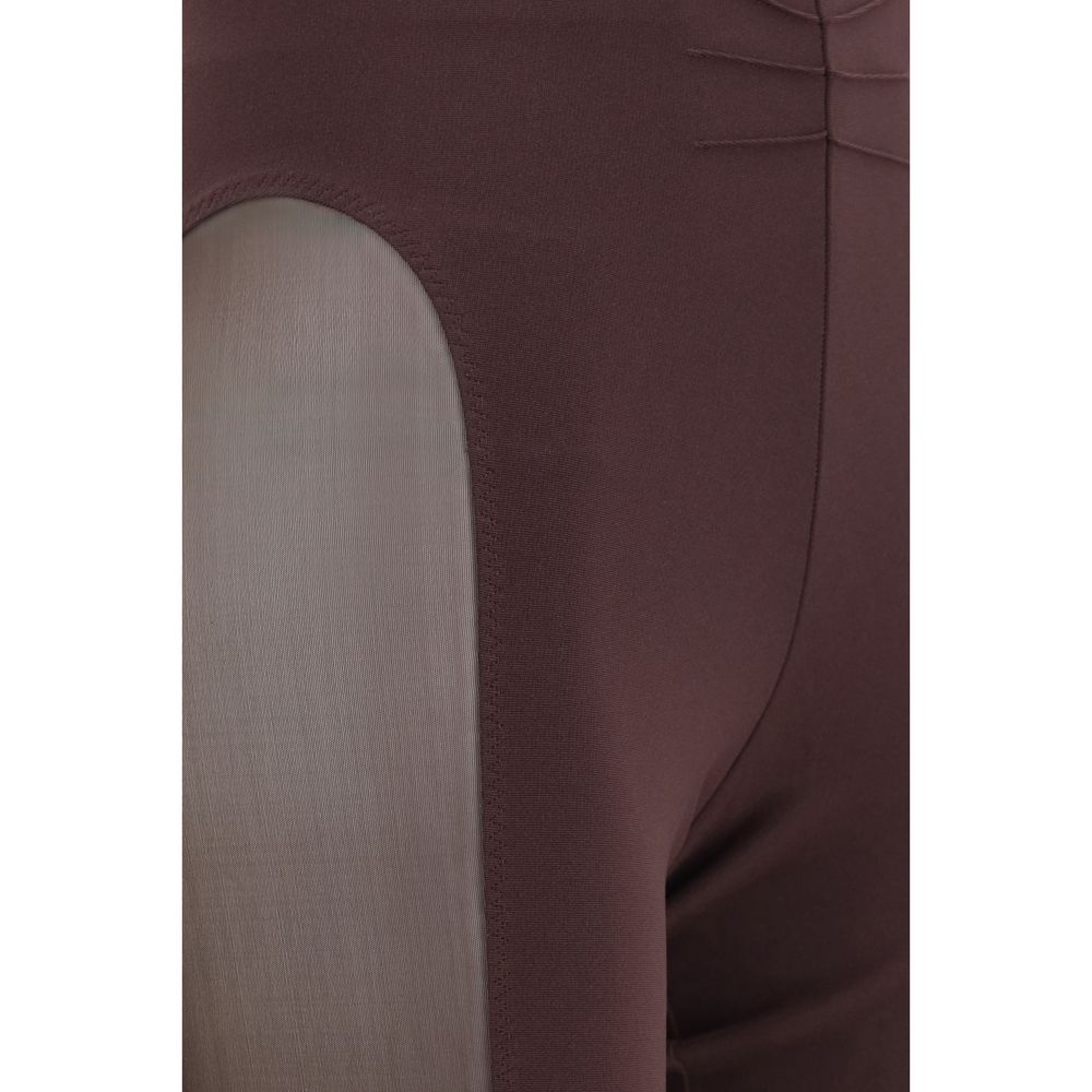 Le legging Attico violet en viscose