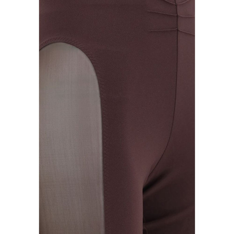 The Attico Purple Viscose Leggings