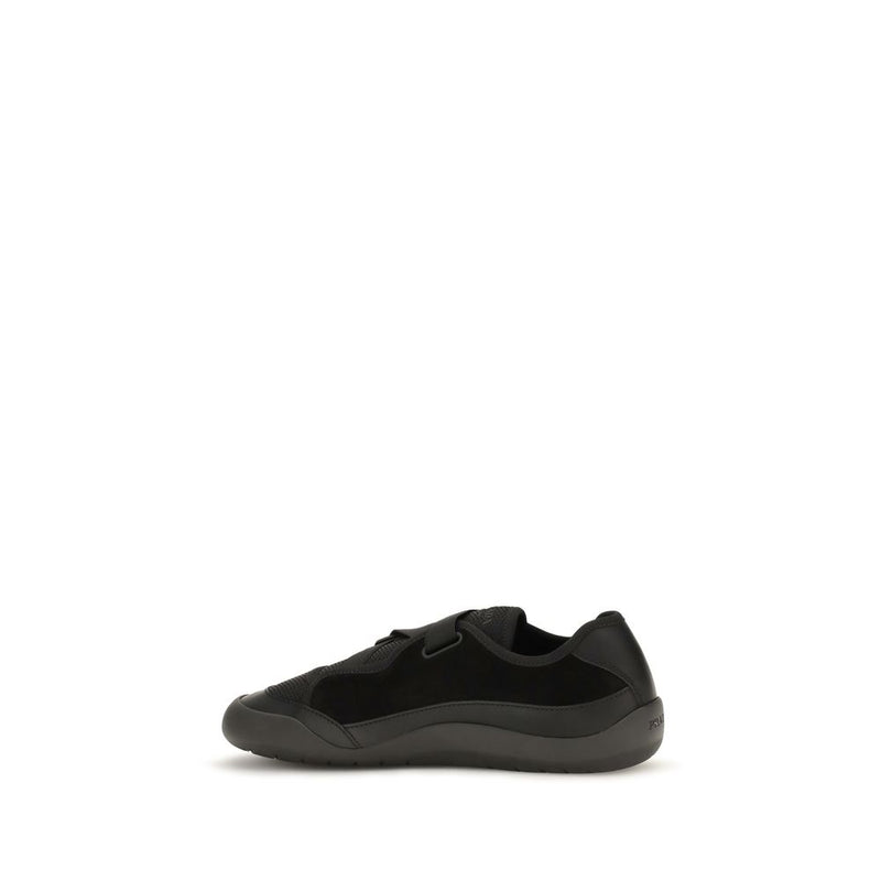Prada Black Nylon Low Top Sneakers