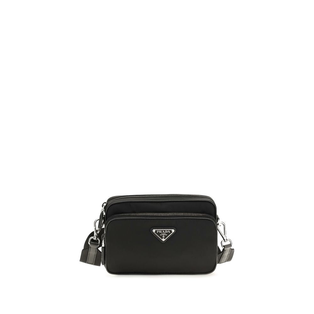 Sac bandoulière Prada en polyamide recyclé noir