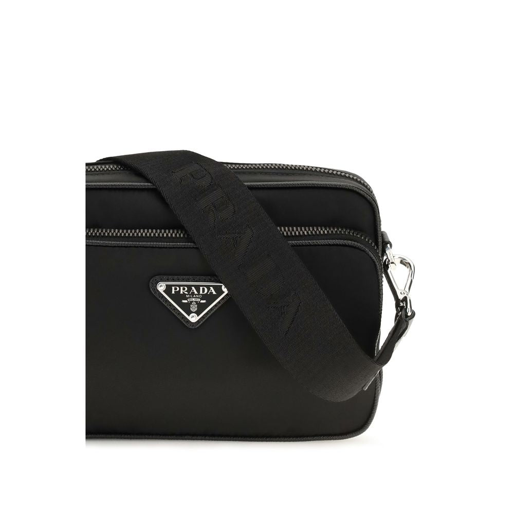 Sac bandoulière Prada en polyamide recyclé noir