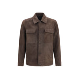 Blouson en cuir marron Salvatore Santoro