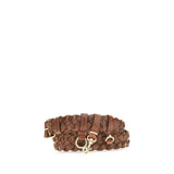 Ceinture classique Miu Miu en cuir de veau marron Bos Taurus