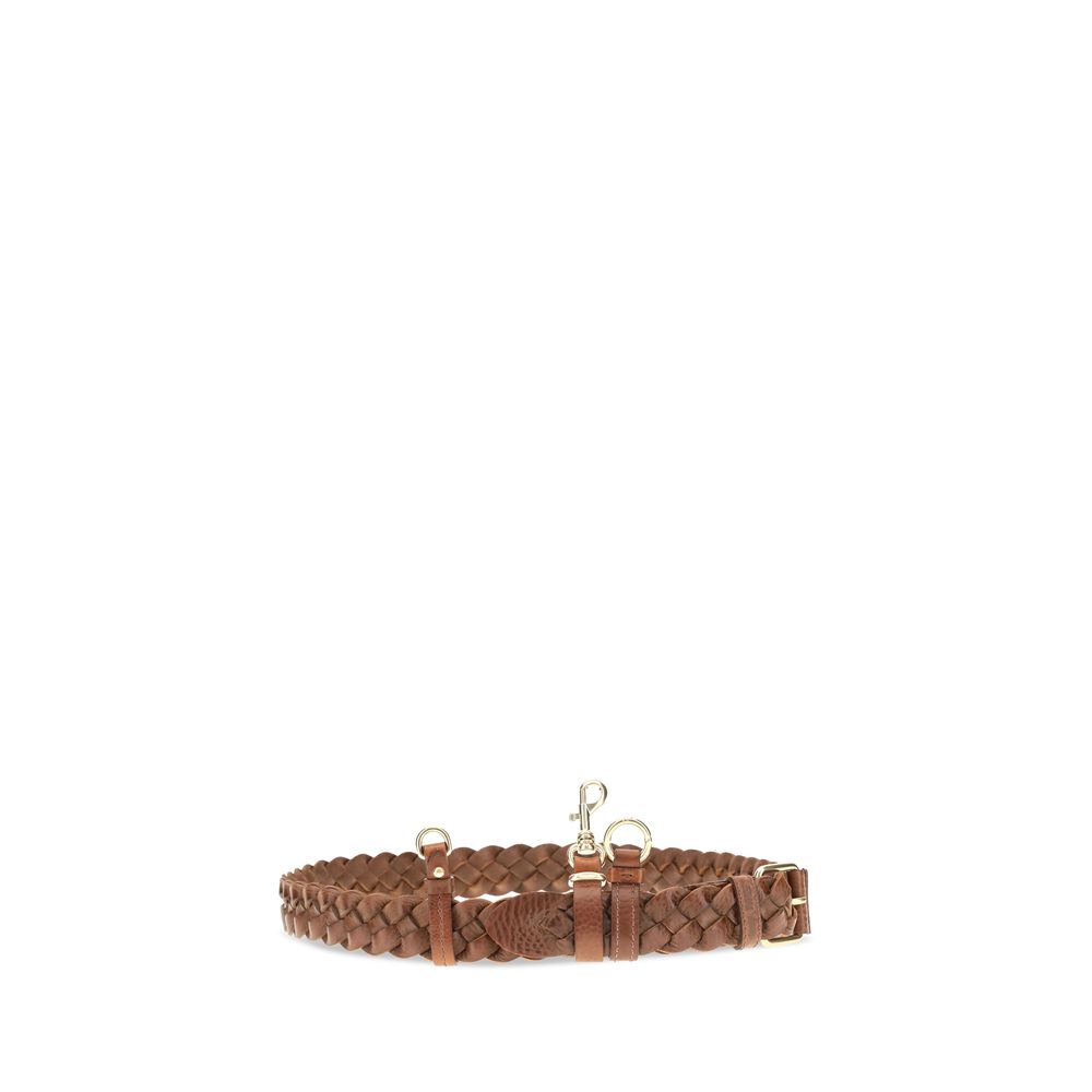 Ceinture classique Miu Miu en cuir de veau marron Bos Taurus