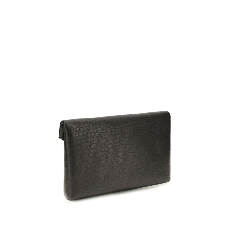 Saint Laurent Black Lamb Ovis Aries Aries Wallet