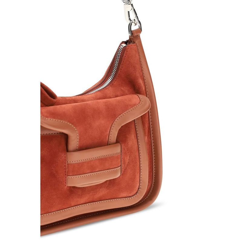 Pierre Hardy Brown Calf Leather Bos Taurus Shoulder Bag