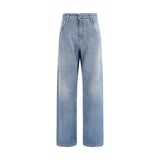 Jean relaxed Ermanno Scervino en coton bleu