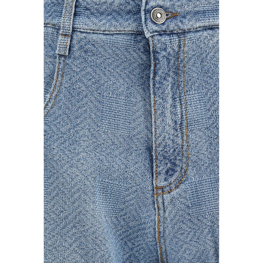 Jean relaxed Ermanno Scervino en coton bleu