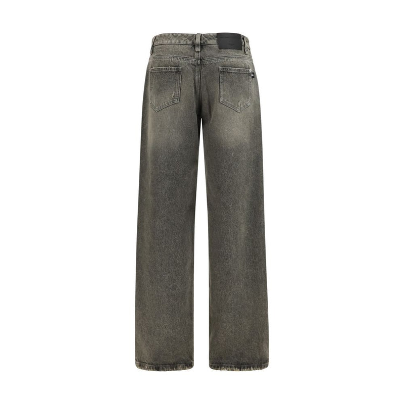 Ermanno Scervino Gray Cotton Relaxed Fit Jeans