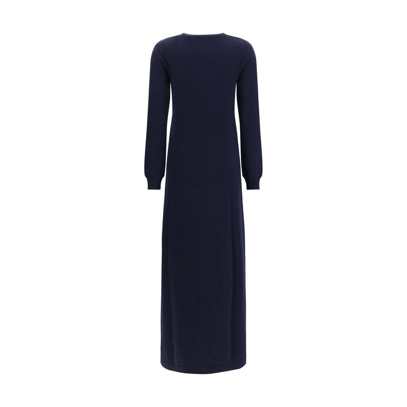 Malo Blue Cashmere Casual Dress