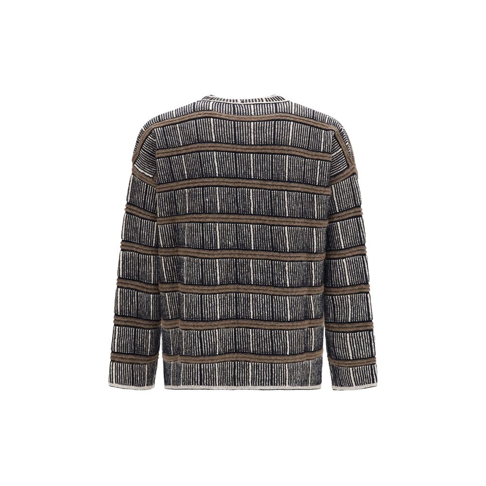 Sweat-shirt en soie bleue Giorgio Armani
