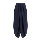 Giorgio Armani Blue Silk Long Skirt