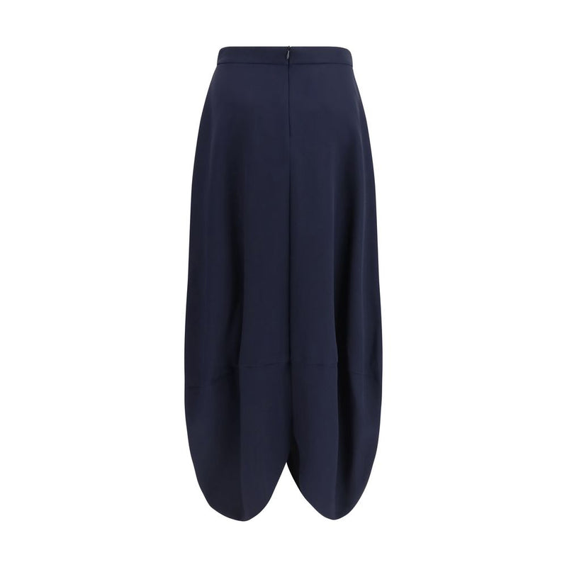 Giorgio Armani Blue Silk Long Skirt