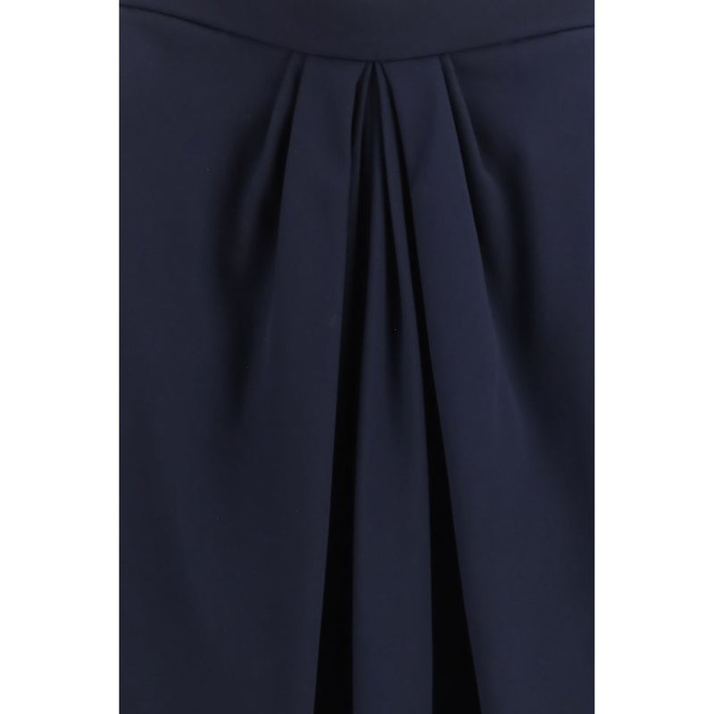 Giorgio Armani Blue Silk Long Skirt