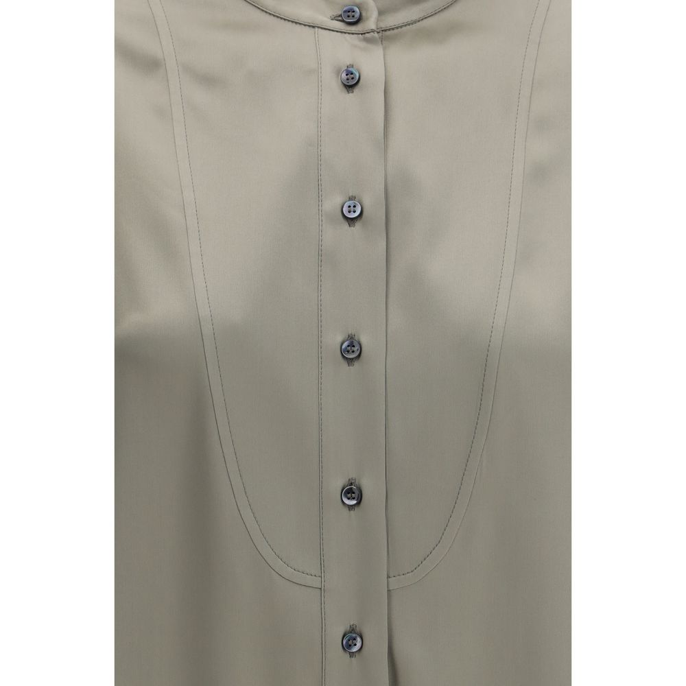 Chemise en soie bicolore Brunello Cucinelli