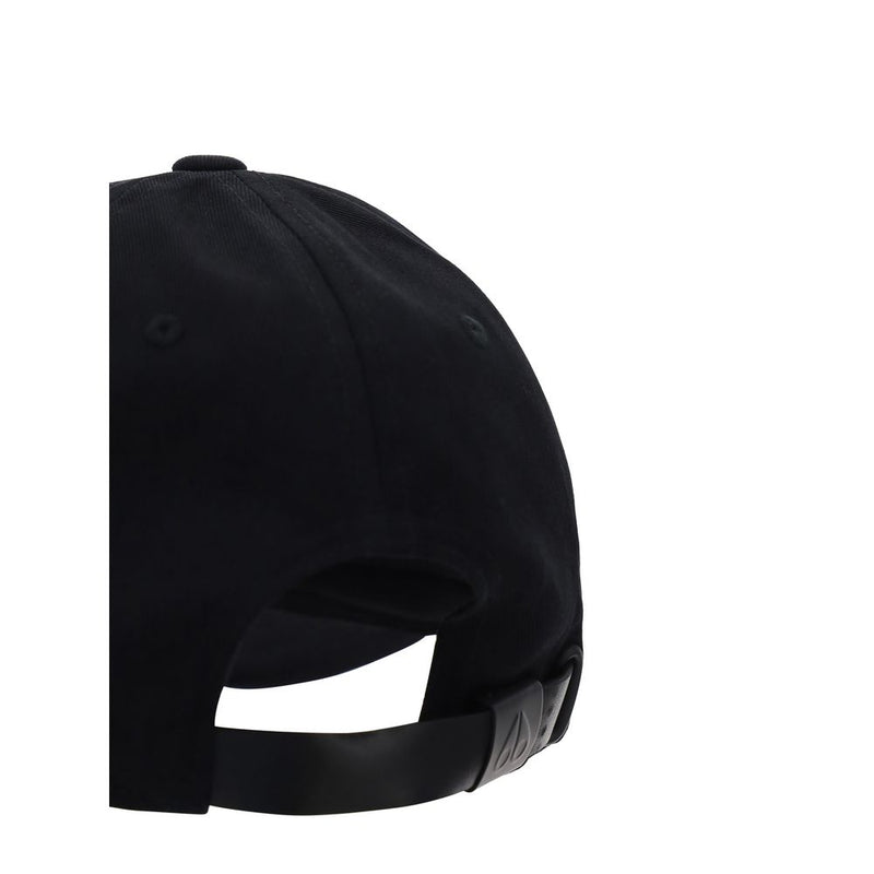 Moose Knuckles Black Cotton Cap (Baseball Hat)